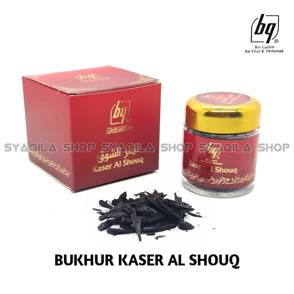 Bukhur Kaser AL Shouq Bin Gadim BQ Buhur Gahru Dupa Arab Menyan Bakar Pengharum Ruangan Aromaterapy Impor Saudi 30 Gram