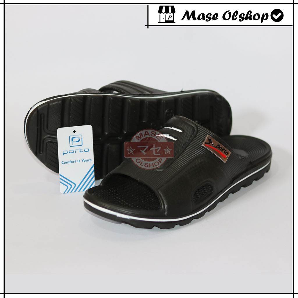 Sandal Karet Pria Model Slide Porto 1007M