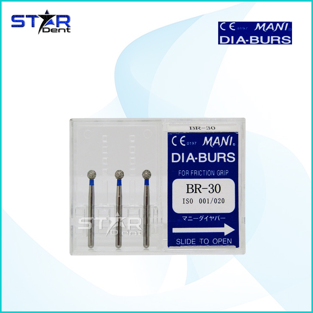 bur gigi diamond mani burs ball round BR