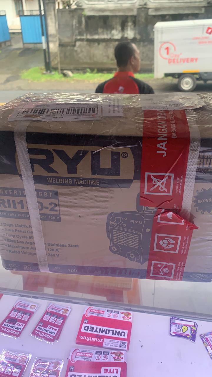 Ryu Rii 120-2 Mesin Travo Las Listrik Inverter Mma 120 450 Watt
