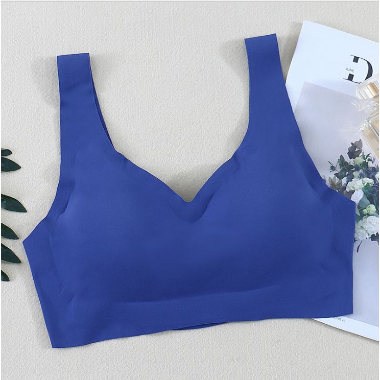 Gobra ♕ PW078 (BAHAN TIPIS) Bra Wanita Fashion Seamless Sport Bra Olahraga Push Up Tanpa Kawat Elastis Sexy Women