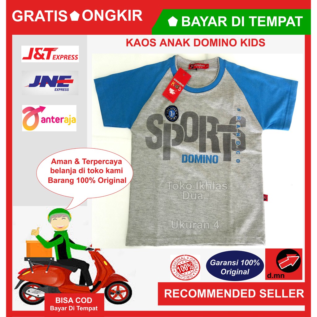 Kaos anak laki-laki katun/Kaos anak laki-laki/Kaos anak gambar mobil/kaos anak/kaos anak Domino Kids