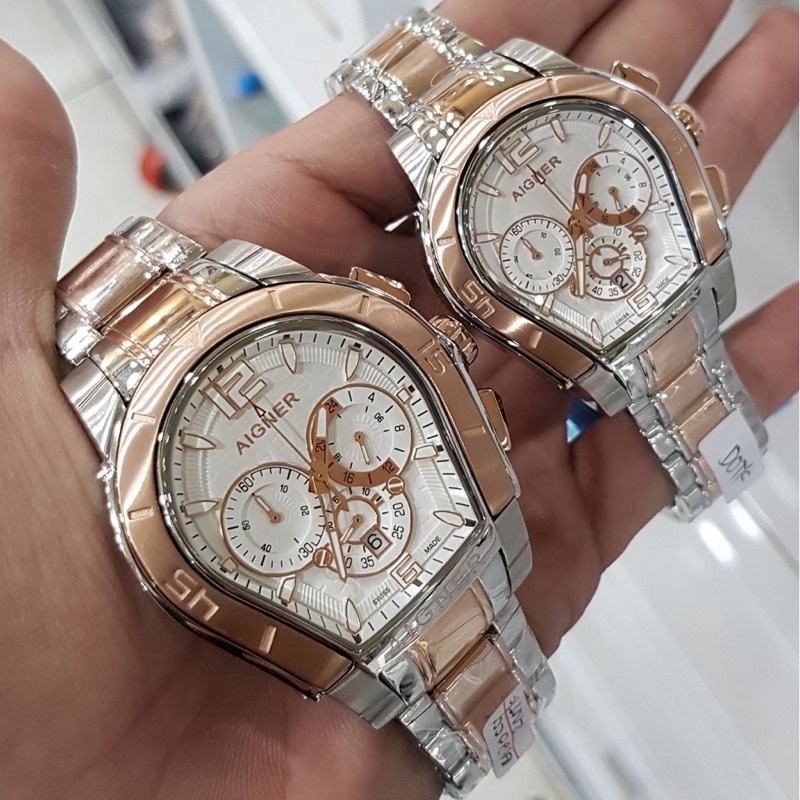 Jam tangan cowok AIGNER PALERMO SERIER A58500. Ada yg cewek &amp; cowok (free box)