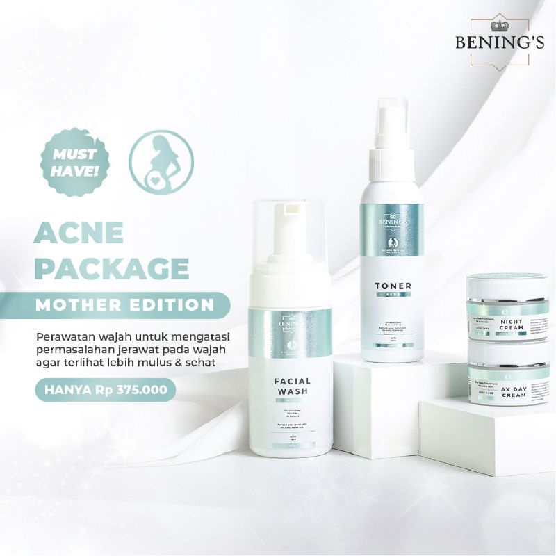 PAKET ACNE MOTHER EDITION BENING SKINCARE DR OKY PRATAMA PAKET JERAWAT DAN BRUNTUSAN