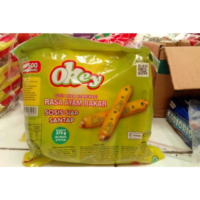 

Sosis okey isi 30pcs berat 12,5g