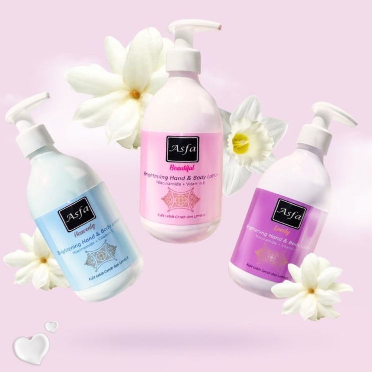 Medan Termurah 300 ml body lotion ASFA brightening with vitamin E