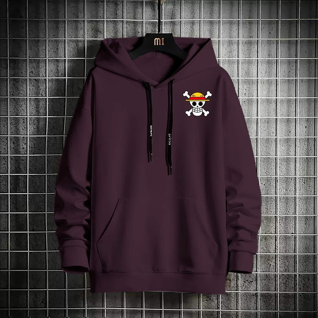 BISA COD-SWEATER HOODIE LUFFY/HOODIE TEBAL/HOODIE PRIA DAN WANITA/HOODIE MURAH