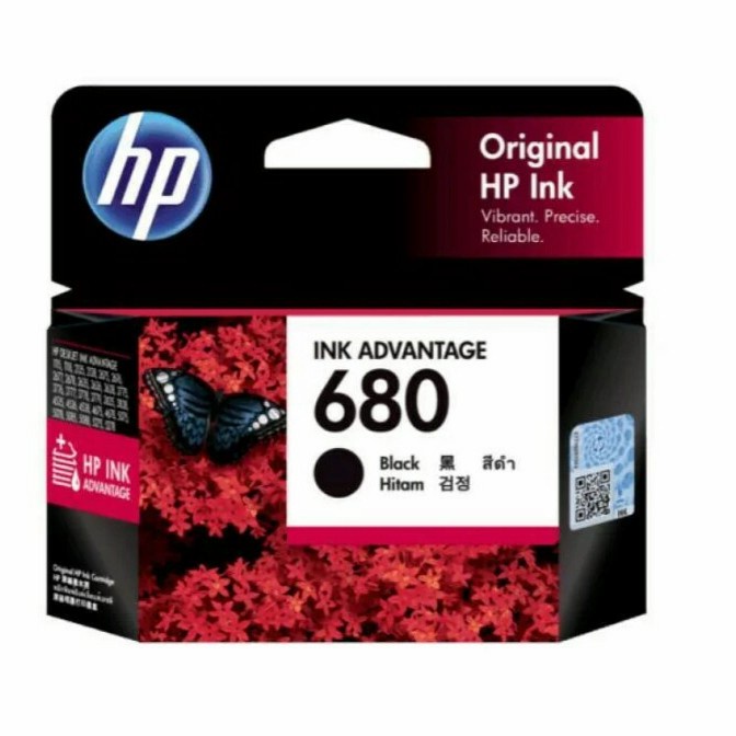 Tinta Hp 680 Black PRINTER HP DESKJET INK 1115, 1118, 2135