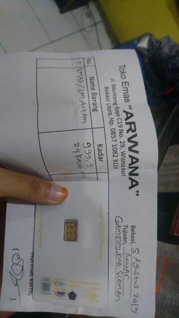 Emas Antam Logam Mulia Antam 05 Gram Lm Antam Emas Batangan 24k 05gr 05 Gr 05gram