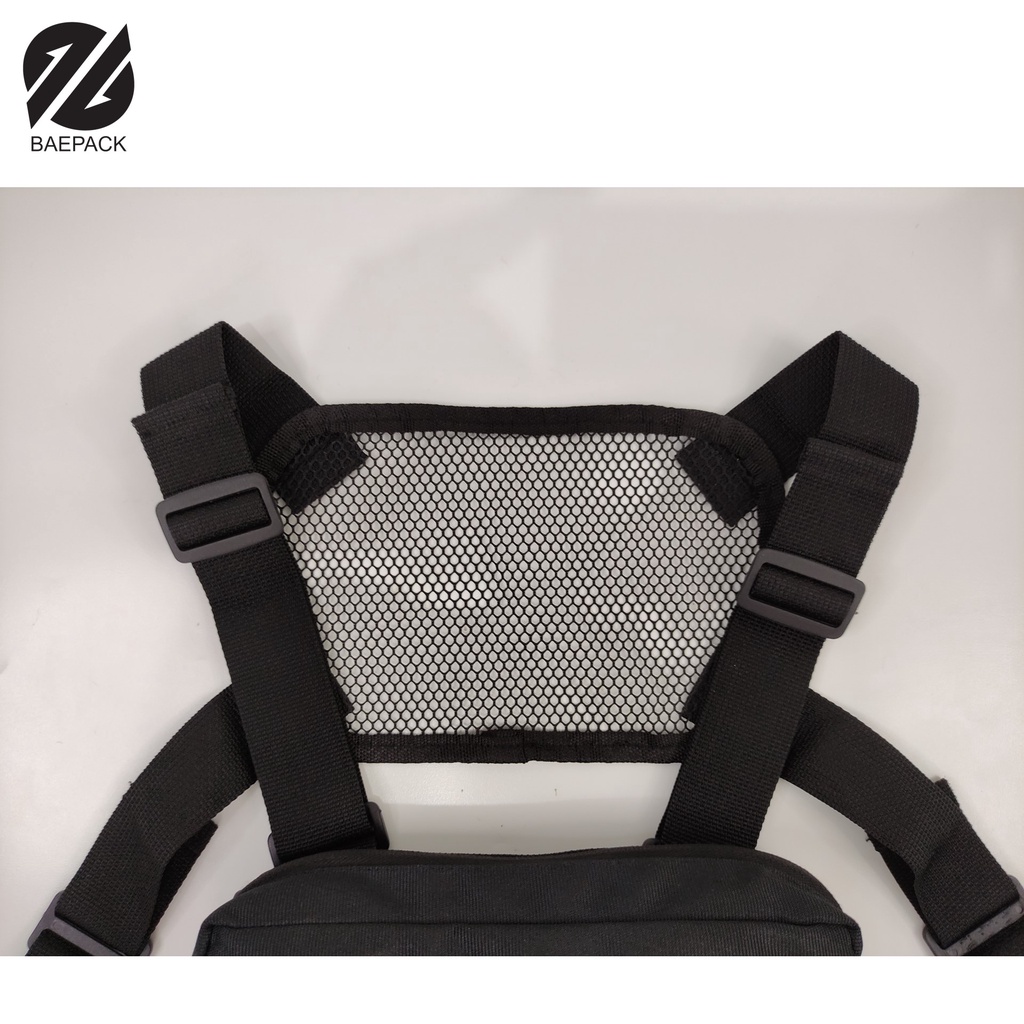 Tas Dada / Chest Bag dengan Lubang Headset Edgar baepack / Tas Untuk Pengendara Motor / original dan Premium / Cowok - Pria