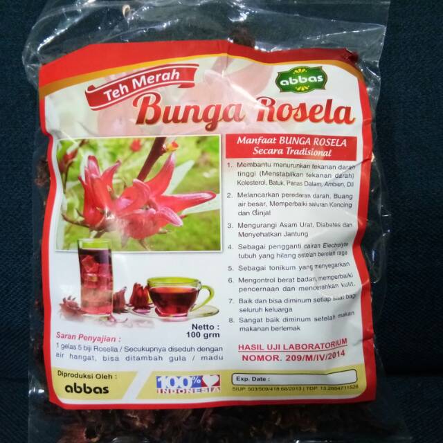 

Teh merah bunga Rosella