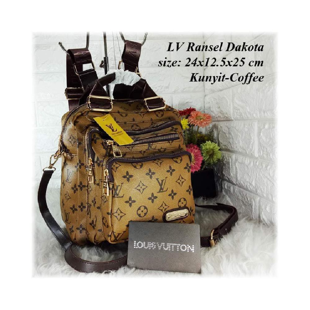 Tas Ransel Import Tas wanita Backpack Fashion Branded Lv Premium