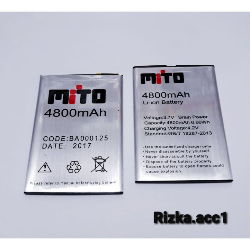 Baterai Batre Mito A69 Fantasy 3 BA000125 Original Oem Battery