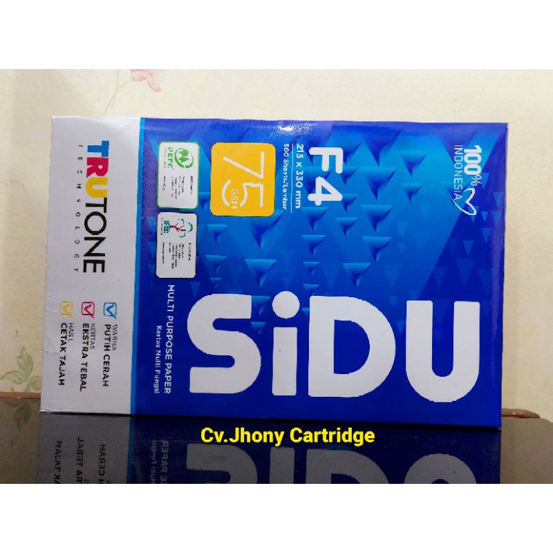 

Kertas Print Hvs SiDu Sinar Dunia F4 75 g gr gram gsm