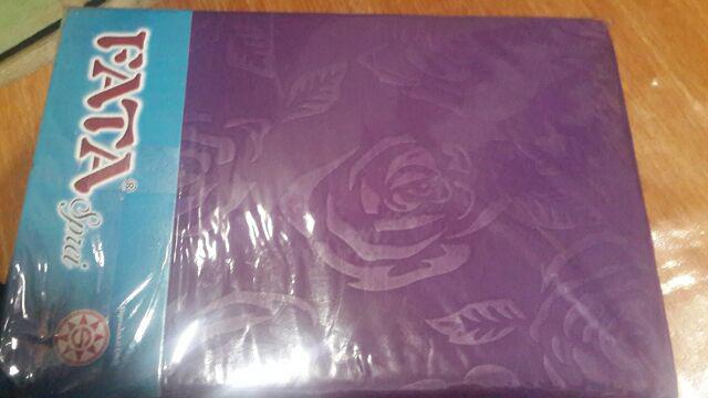 Id. Fata - Sprei Single Jacquard  Emboss Grape Royal