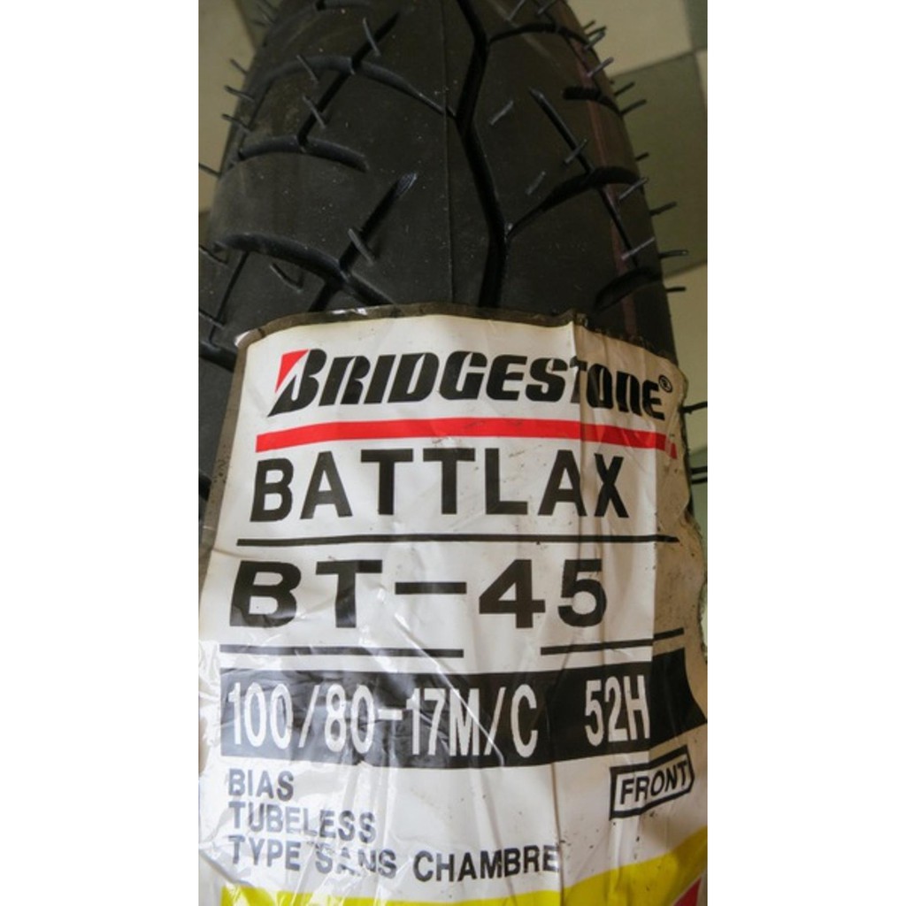 Terbaru Ban Depan Bridgestone Battlax 100/80-17 BT45 Touring Tubeless Motor Limited
