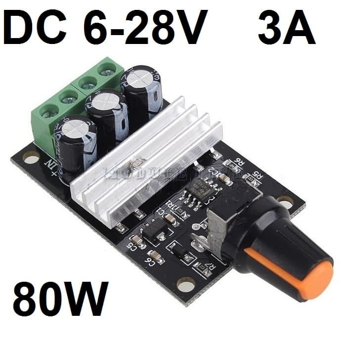 PWM Controller DC 6-28V 3A 80W Dimmer LED Dinamo Heater Motor *MD04