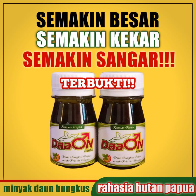 Minyak  DAAON  bungkus 3 jari papua original 30ml