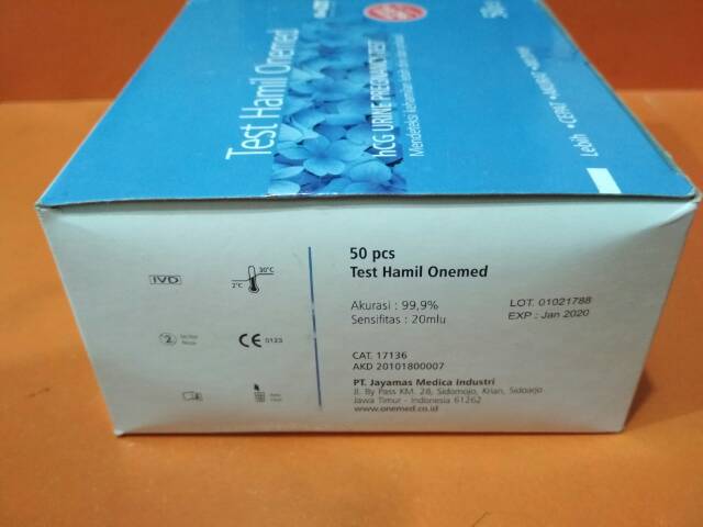 ONEMED HCG TESTPACK ALAT CEK KEHAMILAN CELUP 1BOX ISI 50