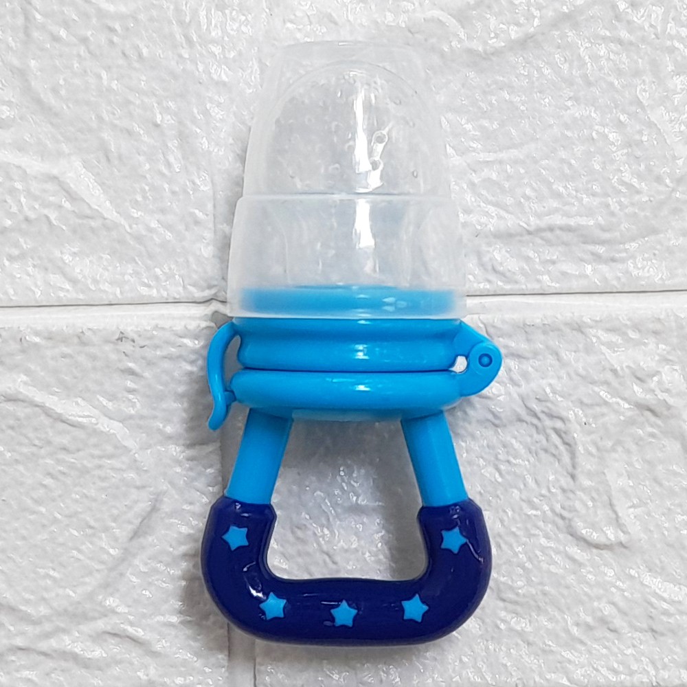 Baby FRUIT FEEDER - Reliable Empeng Saringan Buah Bayi gigitan baby weaning mpasi MP ASI-Biru (MadeIn China)