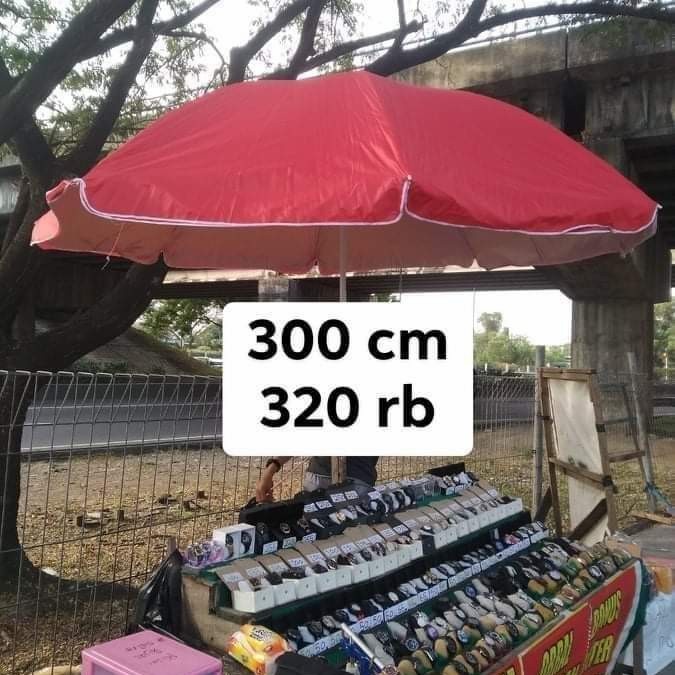 

tenda payung double kain 300 cm