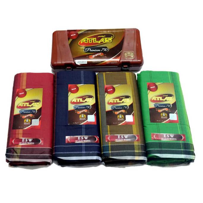 Terlaris Grosir / Random Sarung Tenun Atlas Premium 750 - Random .