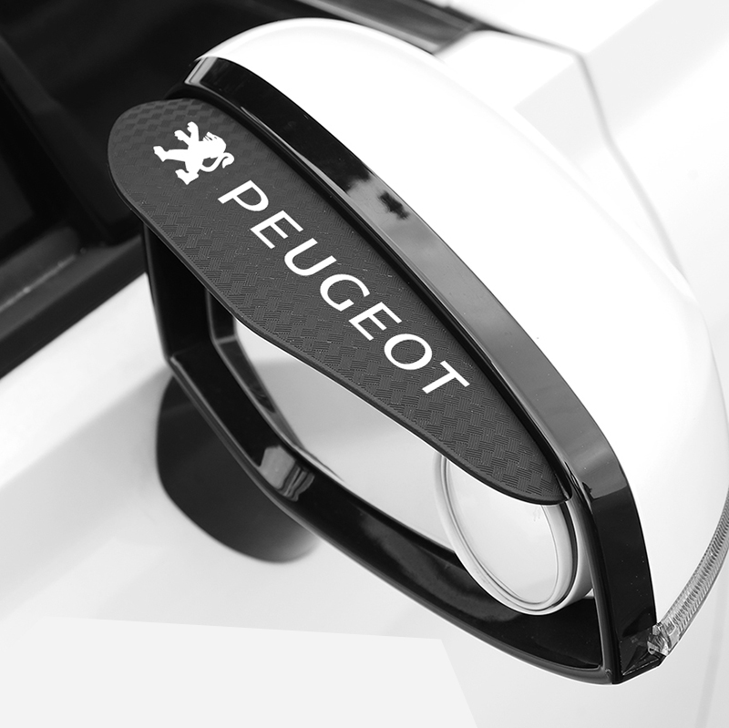 Kaca Spion Mobil Untuk Menghalangi Hujan Dan Alis Car Rearview Mirror To Block Rain And Eyebrows For Peugeot Logo 206 207 307 4008 Rcz 5008
