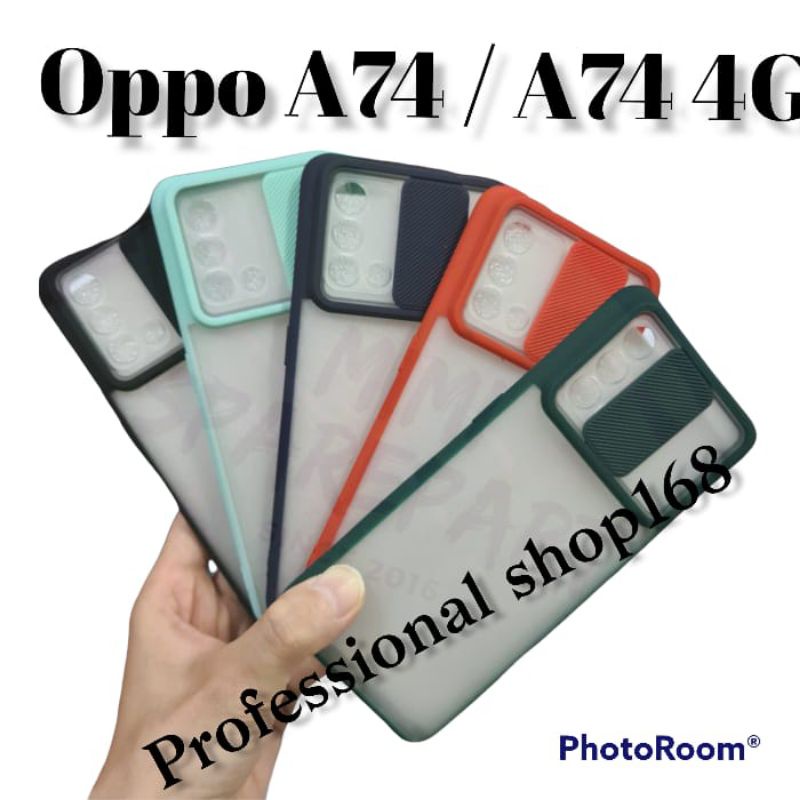PS - OPPO A74 / A74 4G CASE SLIDE CAMERA PROTECTOR SLIDING COVER PELINDUNG KAMERA SILIDING GESER BUM