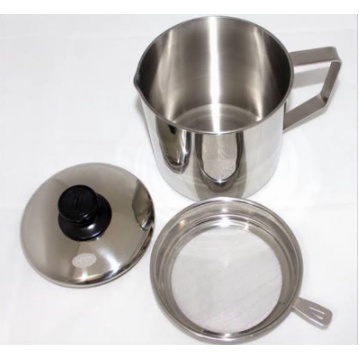 Wadah dan Saringan Minyak Goreng – AC 38 – Set Oil Pot Tempat Gelas teko Saringan Stainless Tirisan Penyaring Peniris Botol Minyak Goreng Bekas Gorengan jelantah  Spatula Set Halus perlengkapan dapur 1 2 liter sutil tahan panas