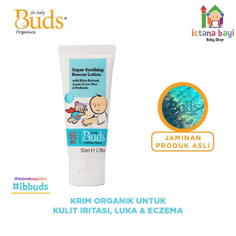 Buds Organics Super Soothing rescue lotion 50 ml - Lotion kulit eczema