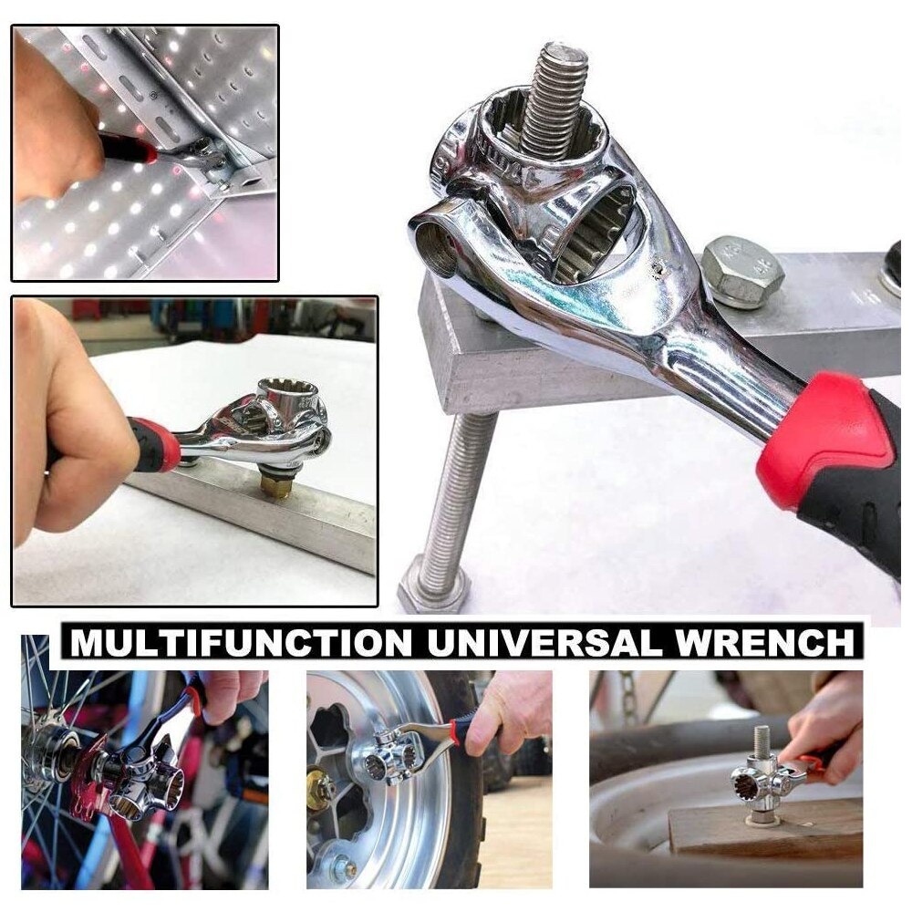 Kunci Pas Mobil Motor Sepeda Multifungsi Kunci Pas Tinger Wrench Multifungsi 48 in 1 - GJ013