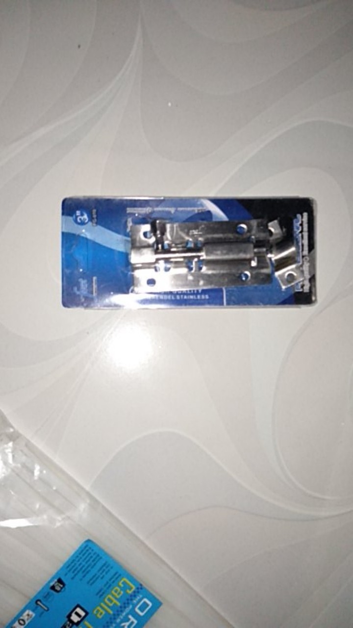 Selot Pintu Jendela  / Grendel Fawi Putih 3 Inch / 3