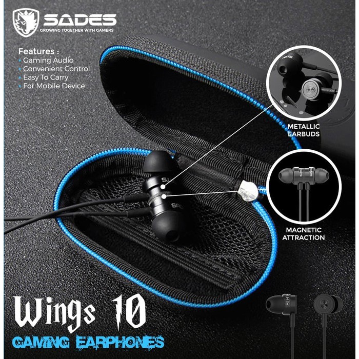 Sades Wings 10 Earphone Gaming