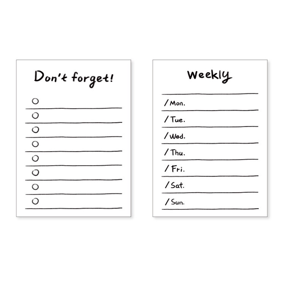 ELEGANT Office Supplies Memo pad Stationery Time Sticky Note To Do List Daily Schedule Note Paper Creative School Supplies Schedule Planner 50 Sheets Notepads