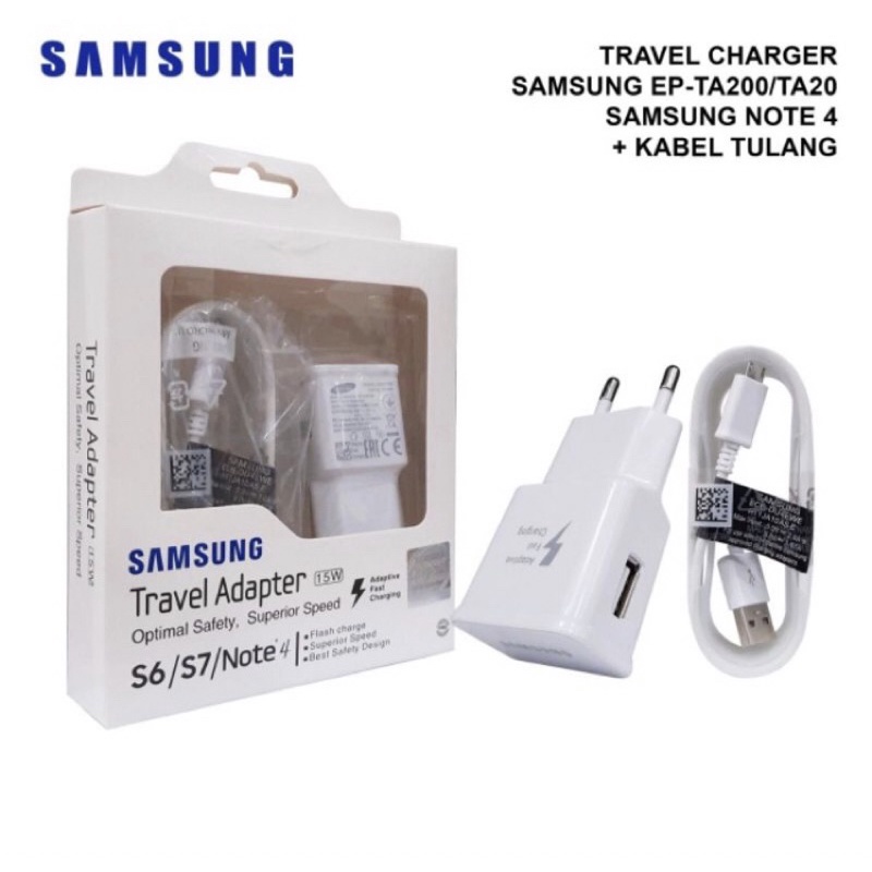JAYALARIS TC Samsung Note 4 / S6 / S7 / Charger Sam Note 4