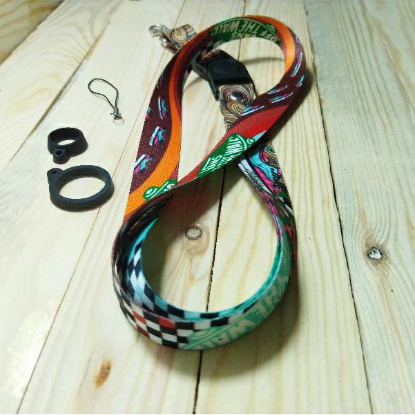 

Lanyard Full Print Motif Batik VANS / Lanyard Keren / Lanyard Vape-Pod plus O Ring