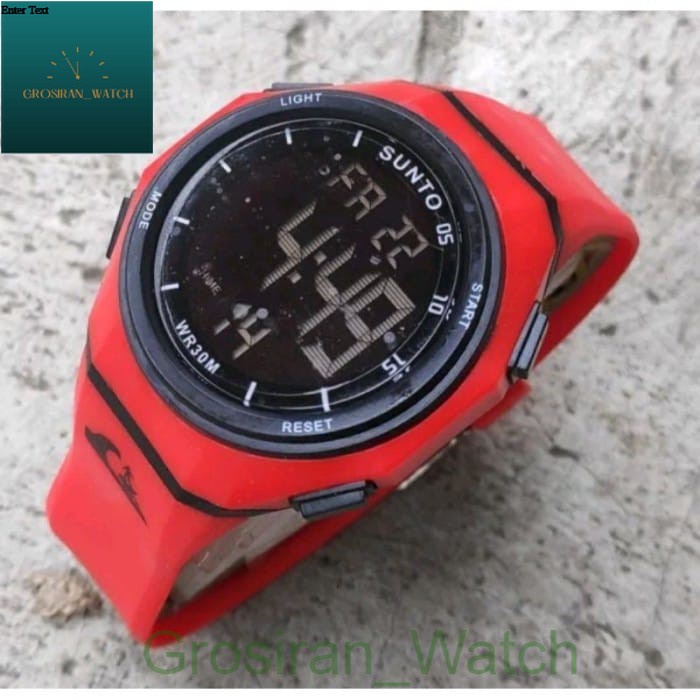 Jam Tangan Sporty Import Tahan Air SN-333 Digital Strap Rubber [G_W]