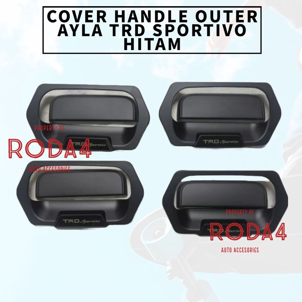 Paket Handle Outer Mangkok Tank Cover Mobil Agya Ayla Trd Sportivo 2022 2021 2020 2019 2018 2017 2016 2015 2014 Tutup Bensin Carbon Hitam