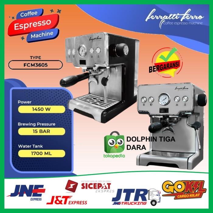 PROMO Mesin Alat Pembuat Kopi Espresso Feratti Ferro FCM3605 FCM 3605