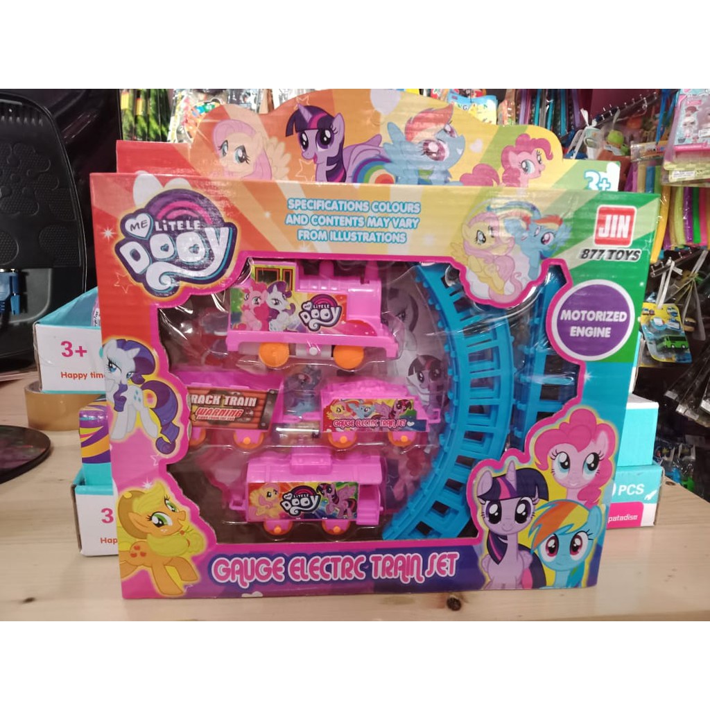 pony train set / mainan anak / mainan kereta
