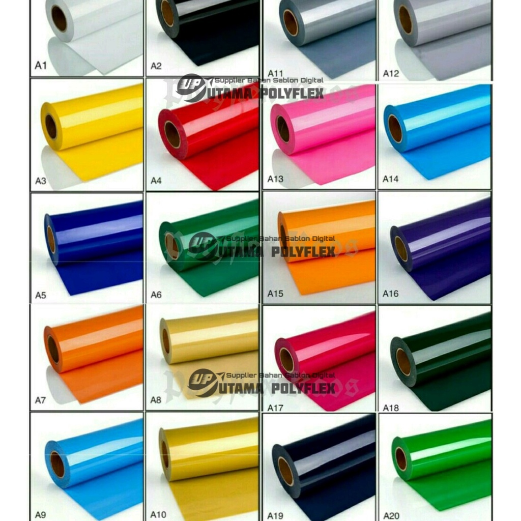 

Polyflex PVC Lebar 60 cm Premium Sticky Hot Peel / Poliflex / Polyflek