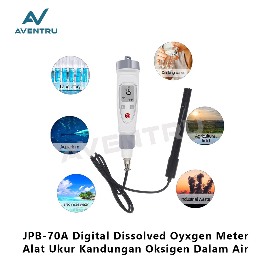 Digital DO Meter Dissolved Oxygen Meter JPB-70A JPB70A
