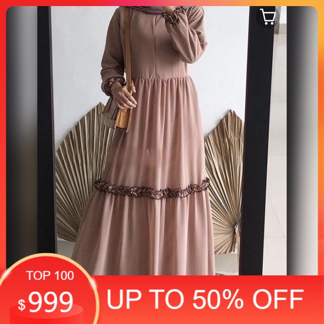 MURAH GAMIS FEBRINA REMPEL WIRU BUSUI MOSCREPE PREMIUM fb 100%ORI