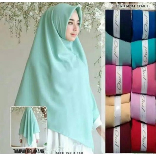 Jilbab Segi Empat Syar'i Jumbo 150x150 Hijab Segiempat Jumbo Kerudung Segi4 Syari Promo