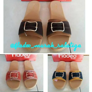 KODE 04 Sandal  wanita fladeo murah fladeo sandal  selop  