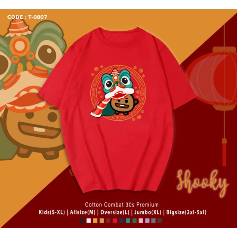 KAOS IMLEK BT21 SHOOKY BARONGSAI/KAOS KATUN IMLEK SHOOKY B T S