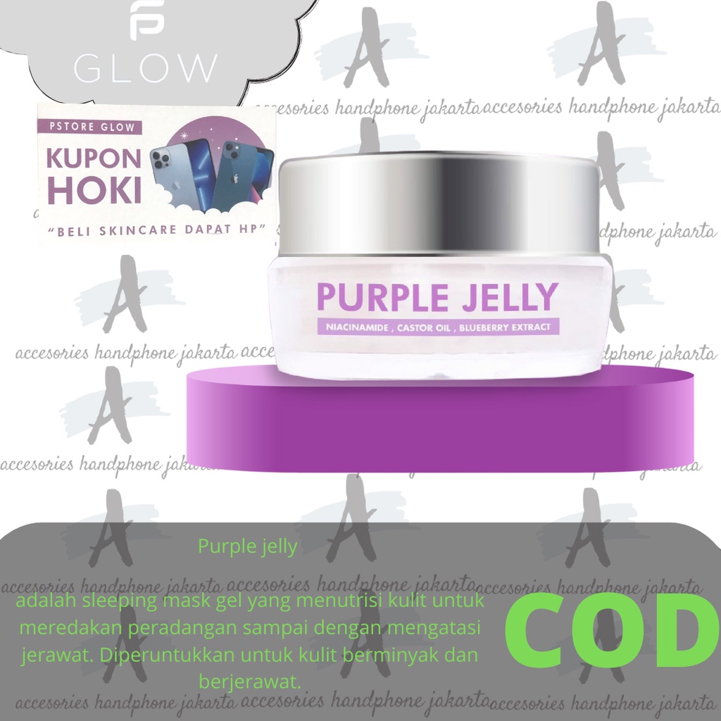 Purple Jelly PS GLOW  Serum Wajah PS Store Glow free Kupon Undian iPhone 13