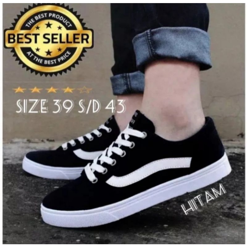 Sepatu Vans pria Oldskool Sneakers Pria Casual