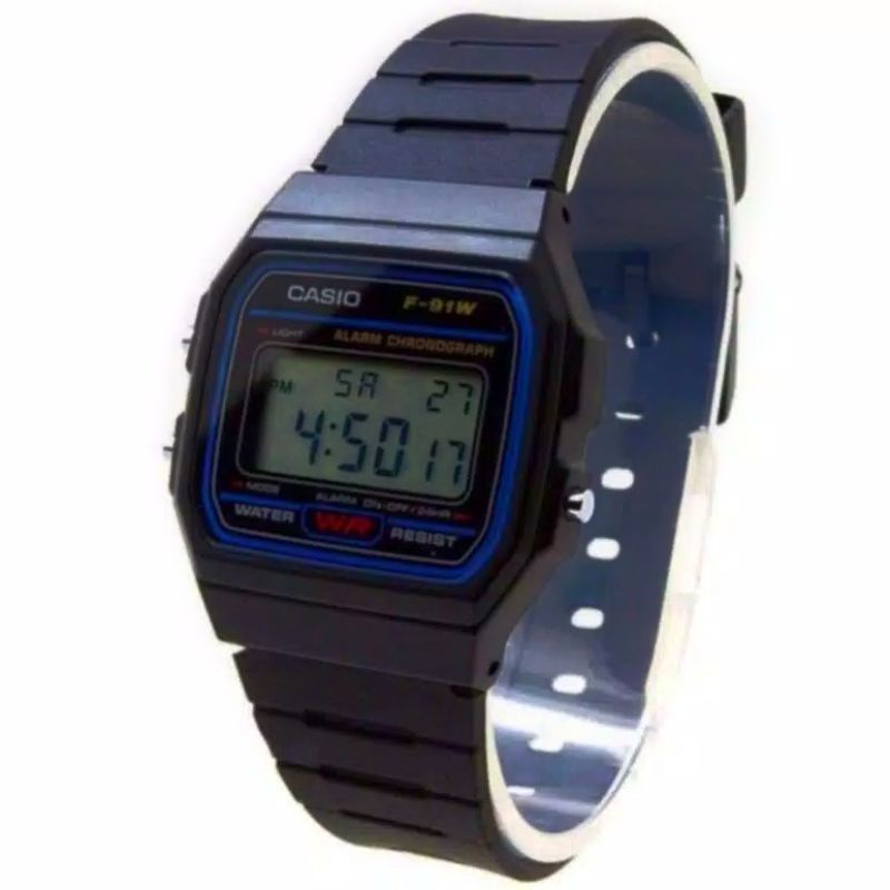 JAM casio f_93w sport digital tahan air desain SIMPLE dan tipis