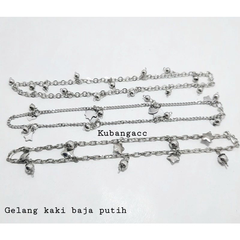 DISKON Gelang Kaki. Gelang Kaki Baja putih renda renda Gelang Kaki wanita stanless stel Gelang Kaki